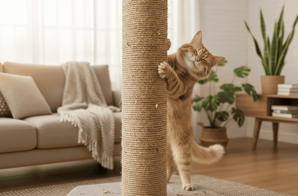 Warum Sisal? Vorteile für Wohnungskatzen